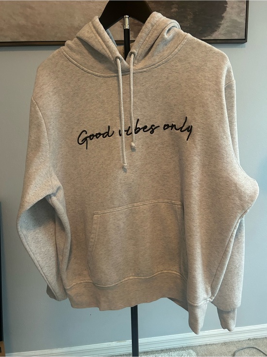 Cali1850 Tops - Good Vibes Only Gray Hoodie Sweatshirt